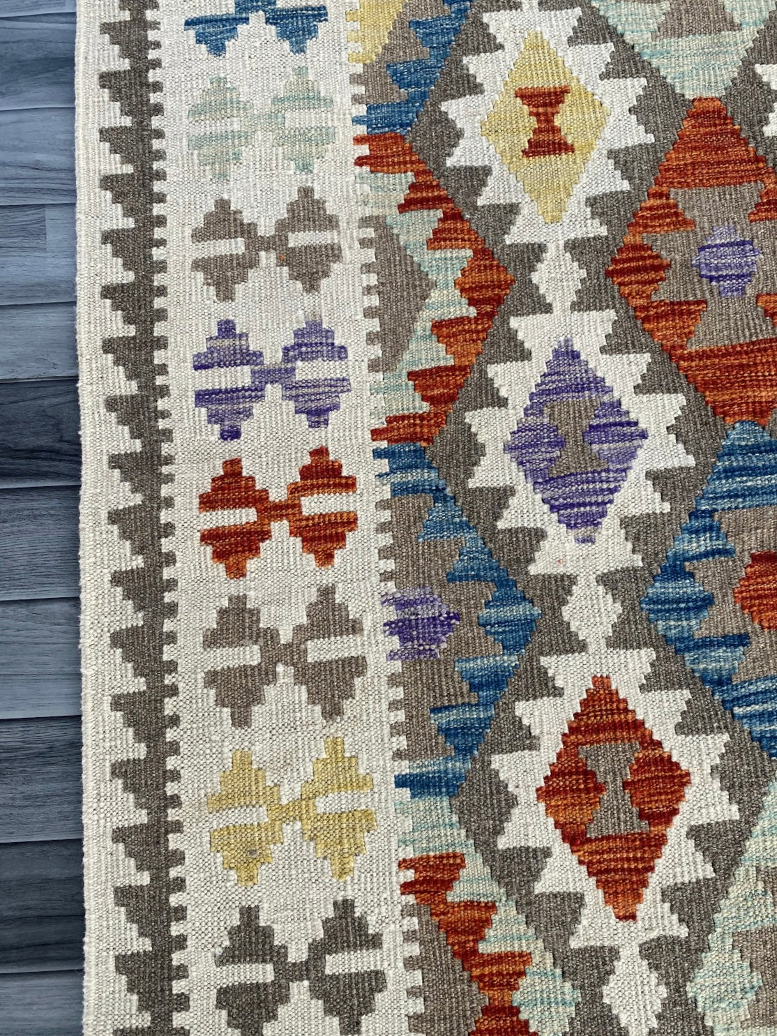 Handmade Afghan Chobi Kilim Rug 200 CM x  153 CM ( SS # 140 )