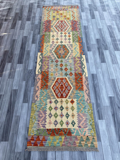 Handmade Flat Weave Kilim Rug (300 CM x 82 CM) SK#1082