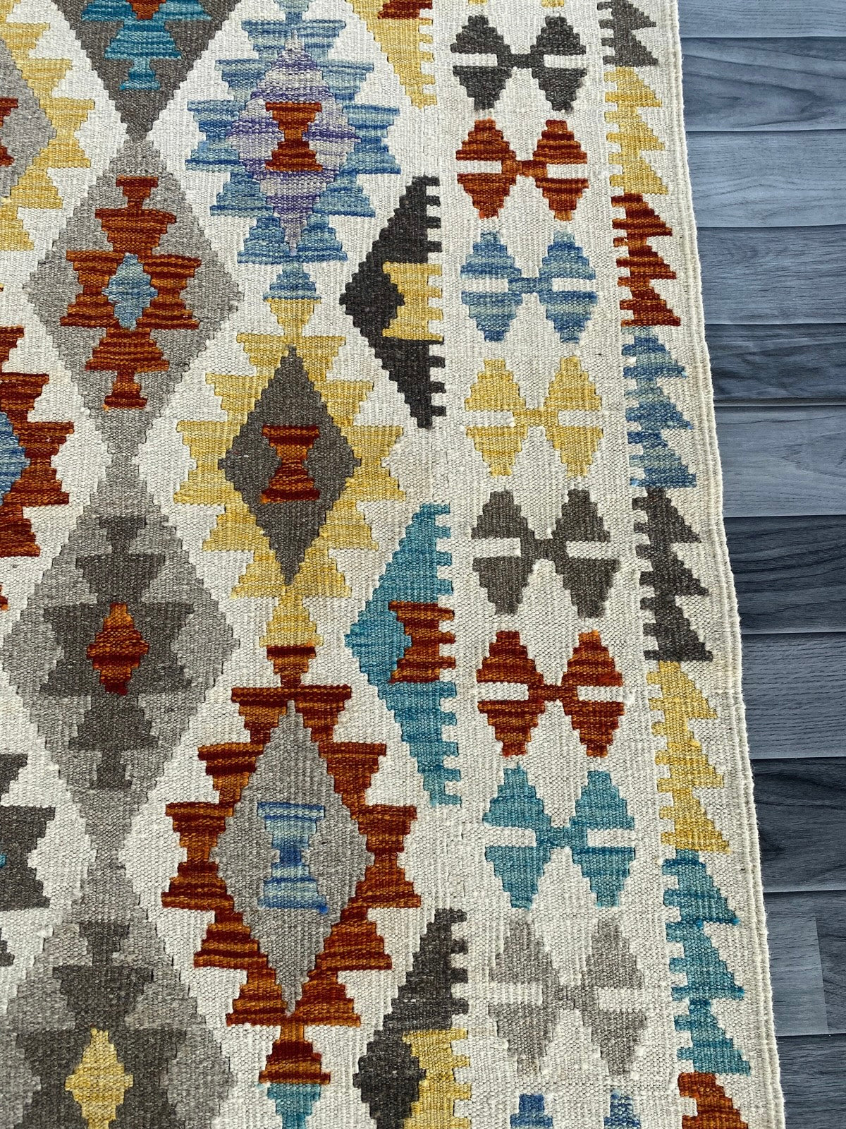Handmade Afghan Chobi Kilim Rug 200 CM x  153 CM  SS # 139