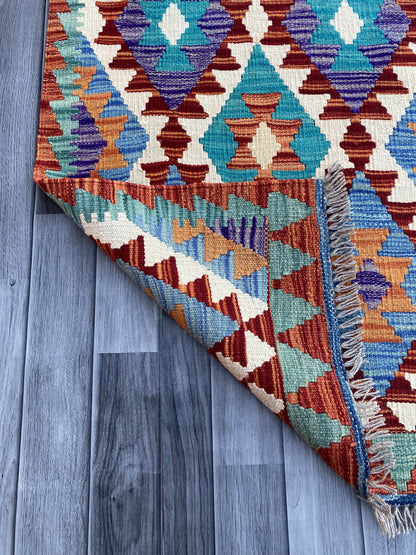 Handmade Flat Weave Kilim Rug (201 CM x 72 CM) SK#1083