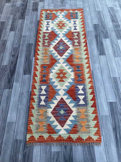 Handmade Flat Weave Kilim Rug (194 CM x 70 CM) SK#1085