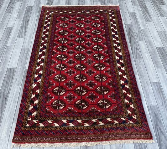 Handmade Afghan Traditional Balochi Rug 195CM x 115CM ES# 1192