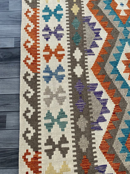 Handmade Afghan Chobi Kilim Rug 200 CM x  152 CM ( SS # 135 )