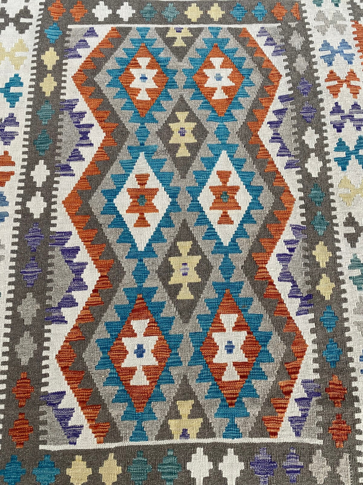 Handmade Afghan Chobi Kilim Rug 200 CM x  152 CM ( SS # 135 )