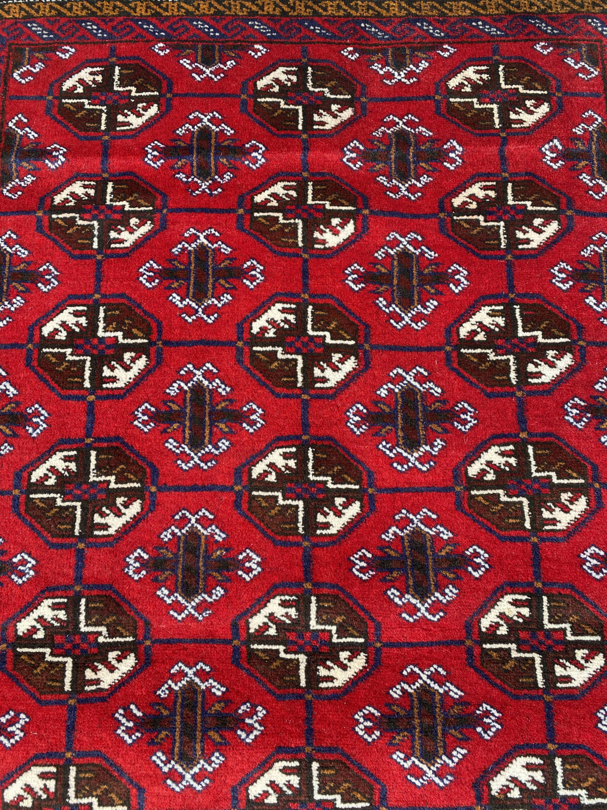 Handmade Afghan Traditional Balochi Rug 195CM x 115CM ES# 1192