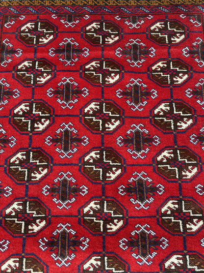 Handmade Afghan Traditional Balochi Rug 195CM x 115CM ES# 1192