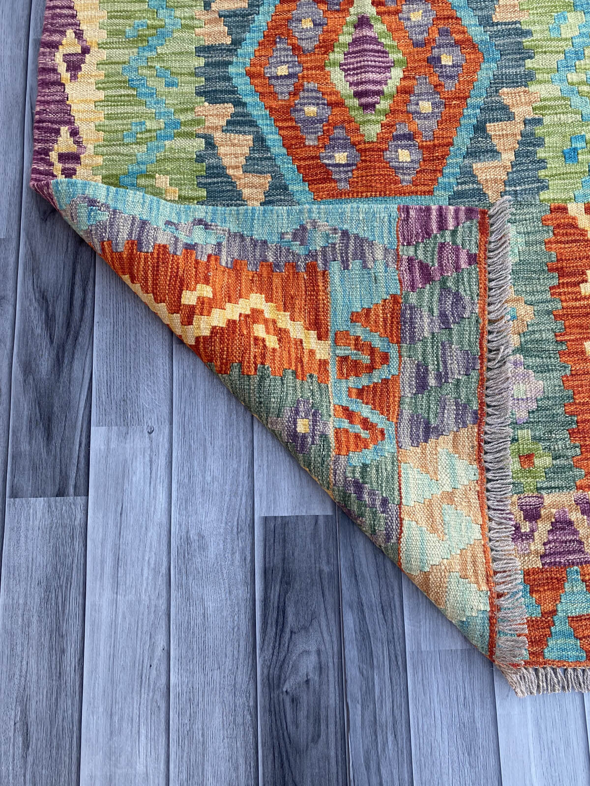 Handmade Flat Weave Kilim Rug (296 CM x 86 CM) SK#1087