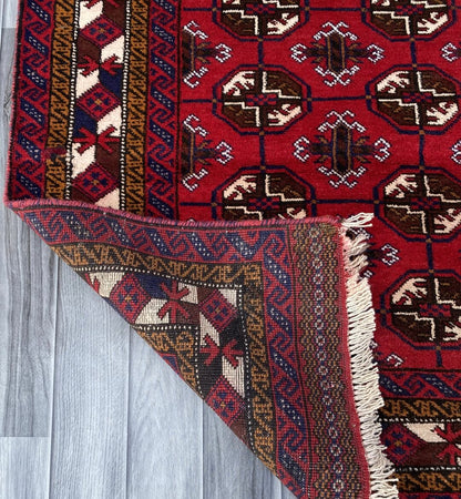Handmade Afghan Traditional Balochi Rug 195CM x 115CM ES# 1192