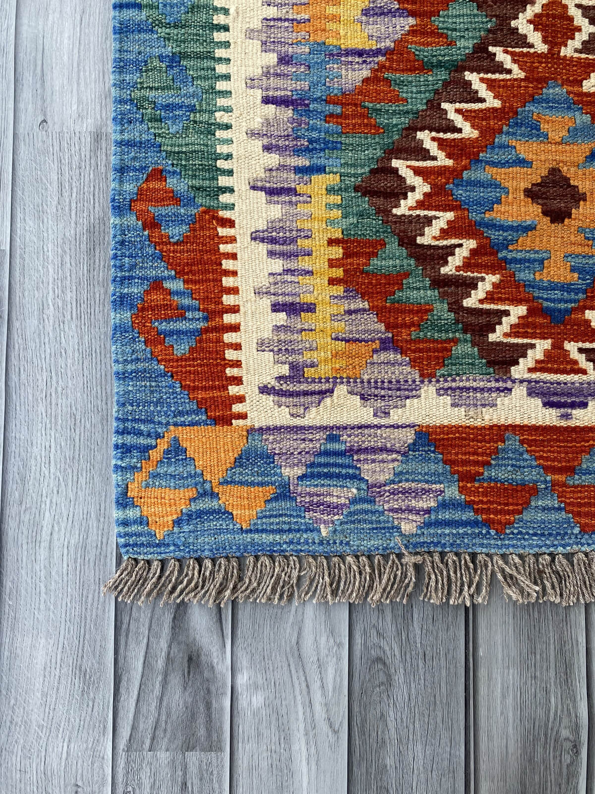 Handmade Afghan Chobi Kilim Rug 118x79 cm KAS#722