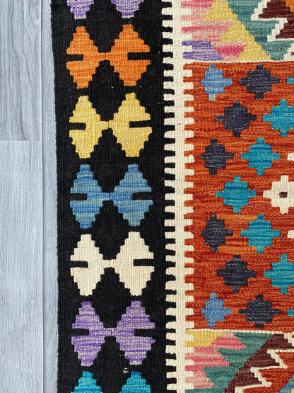 Handmade Afghan Chobi Kilim Rug 123x79 cm KAS#723