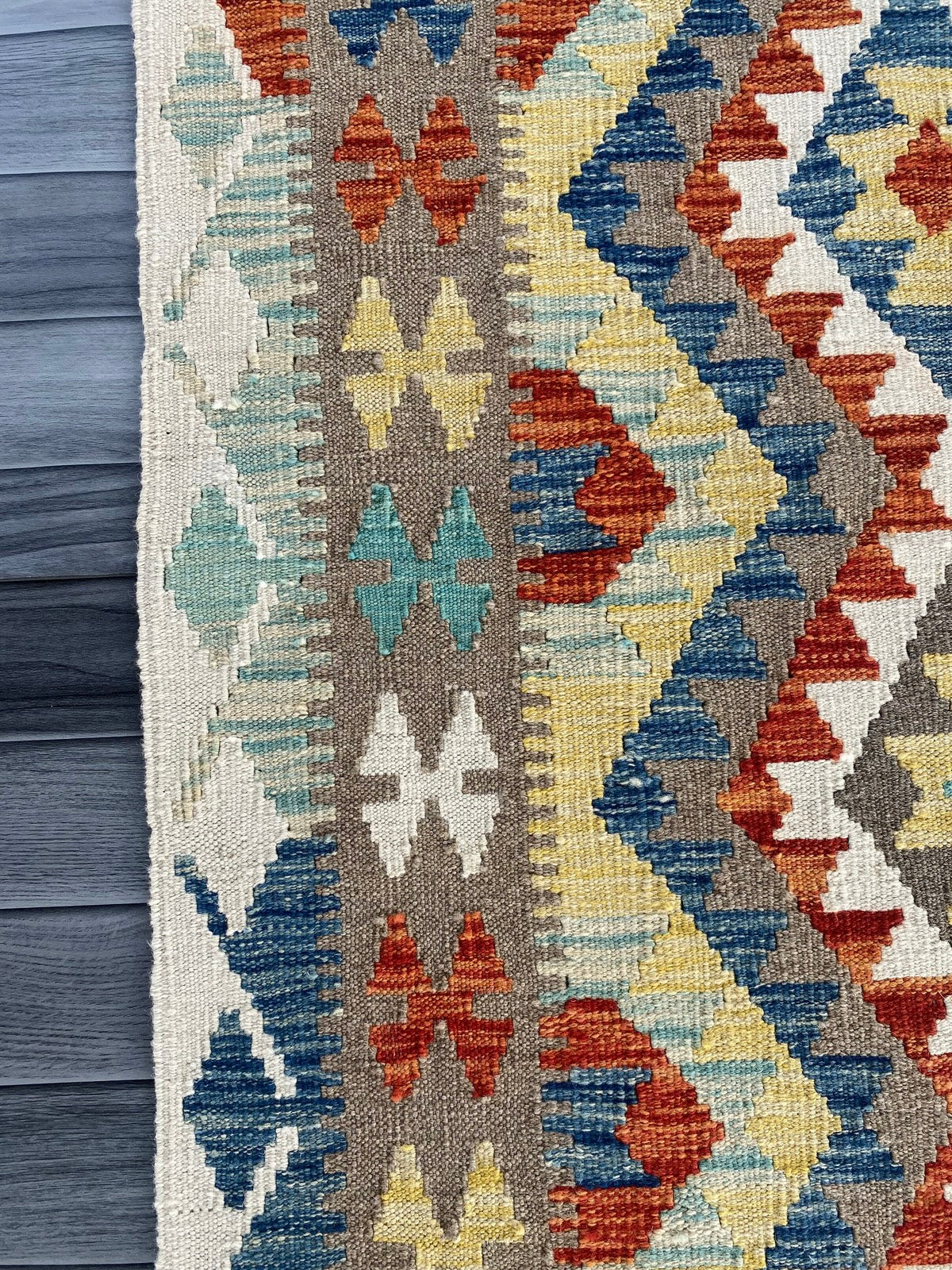 Handmade Afghan Chobi Kilim Rug 202  CM x  153 CM ( SS # 133 )