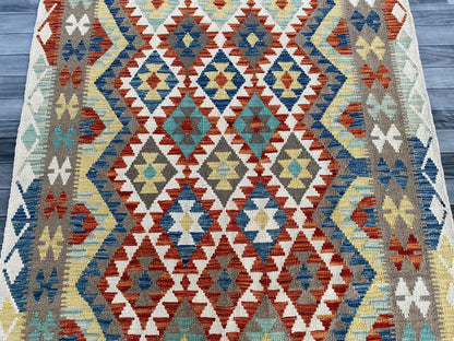 Handmade Afghan Chobi Kilim Rug 202  CM x  153 CM ( SS # 133 )