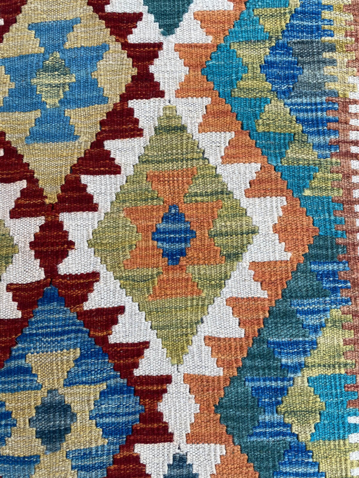 Handmade Flat Weave Kilim Rug (393 CM x 84 CM) SK#1089