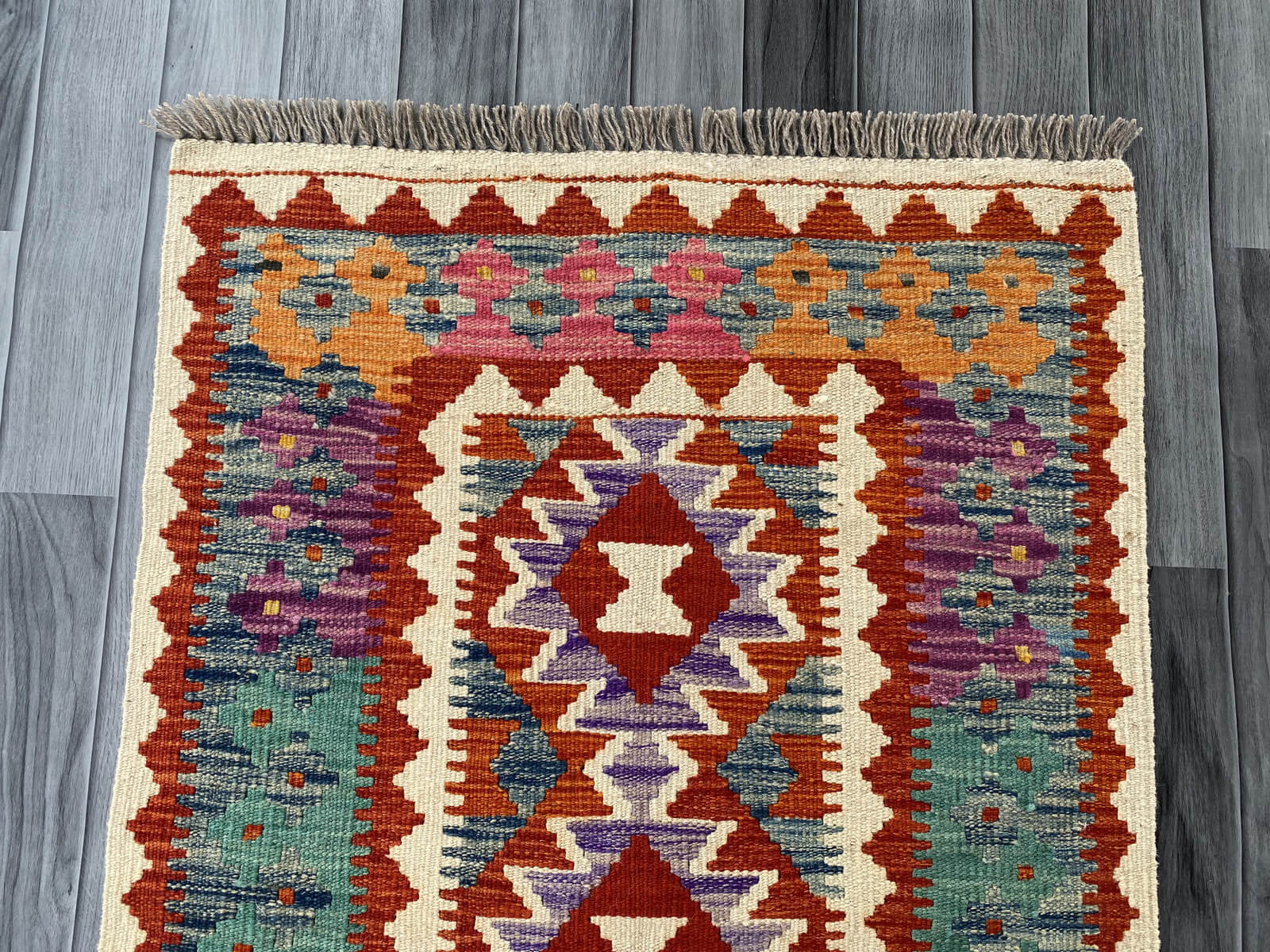 Handmade Afghan Chobi Kilim Rug 128x78 cm KAS#724