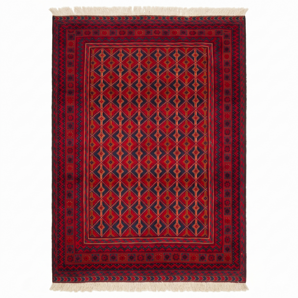 Handmade Afghan Tribal Meshwani Rug 200 CM x 152 CM KAB# 10399