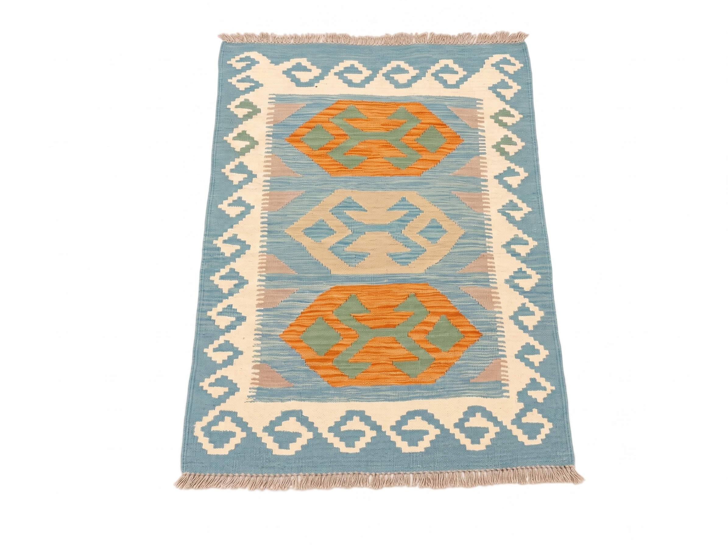 Handmade Afghan Chobi Kilim Rug 103x77 cm KAS#726
