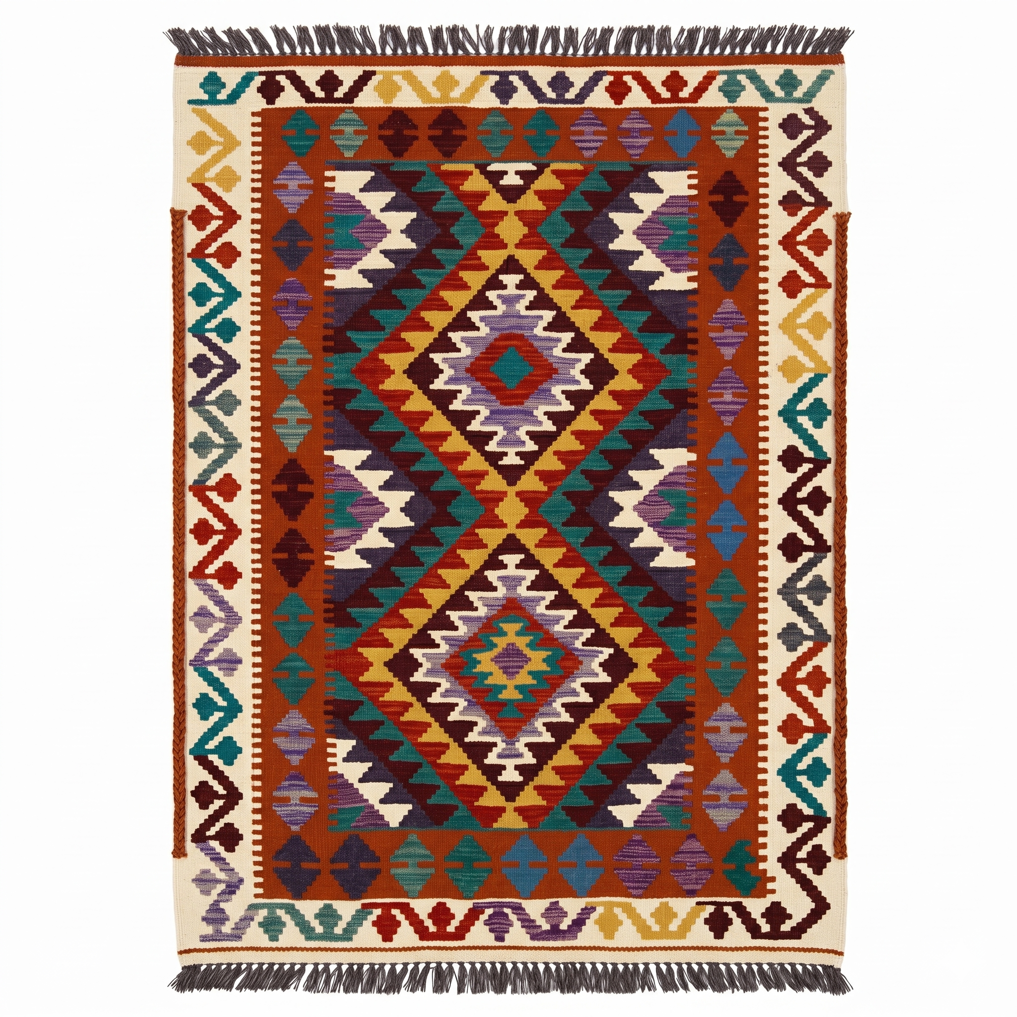 Handmade Afghan Chobi Kilim Rug 161x98 cm KAS#731