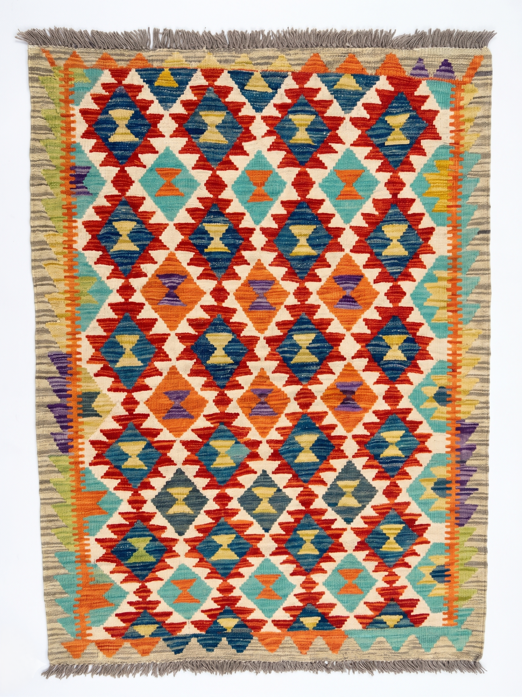 Handmade Afghan Chobi Kilim Rug 157x104 cm KAS#732