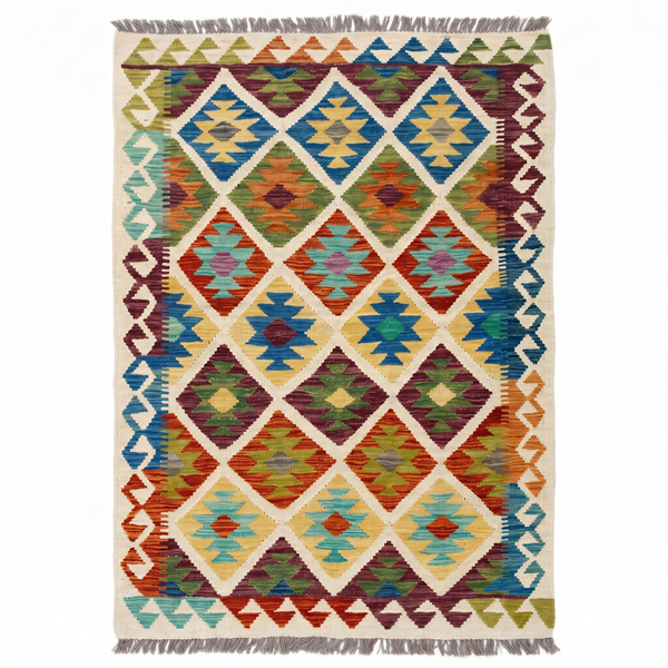 Handmade Afghan Chobi Kilim Rug 153x103 cm KAS#734