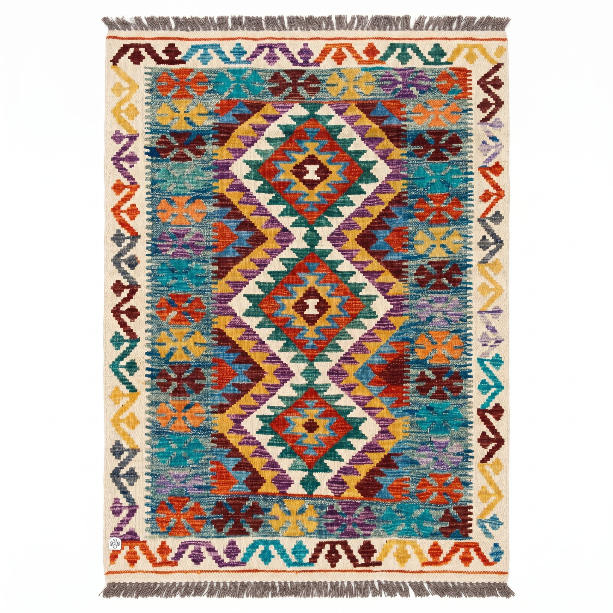 Handmade Afghan Chobi Kilim Rug 148x101 cm KAS#737
