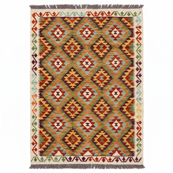 Handmade Afghan Chobi Kilim Rug 156x99 cm KAS#739