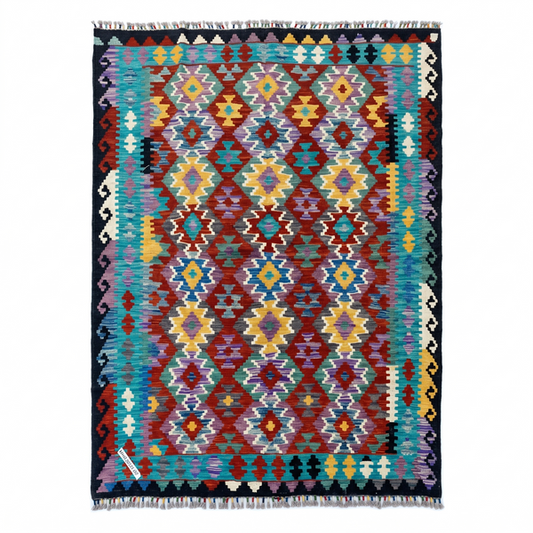 Handmade Afghan Chobi Kilim Rug 243x169 cm KAS#742