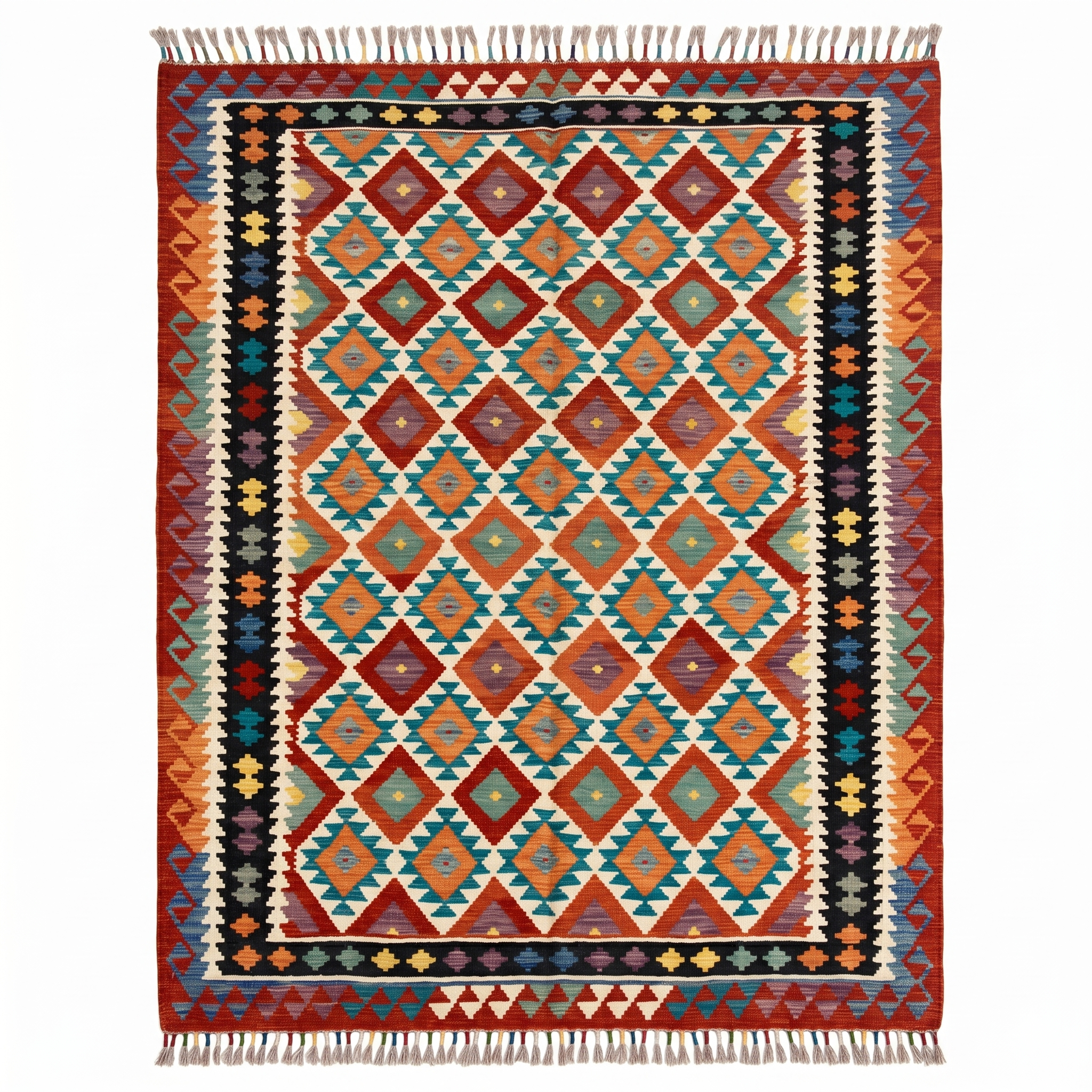 Handmade Afghan Chobi Kilim Rug 272x174 cm KAS#749