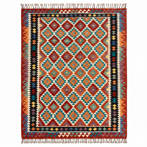 Handmade Afghan Chobi Kilim Rug 272x174 cm KAS#749
