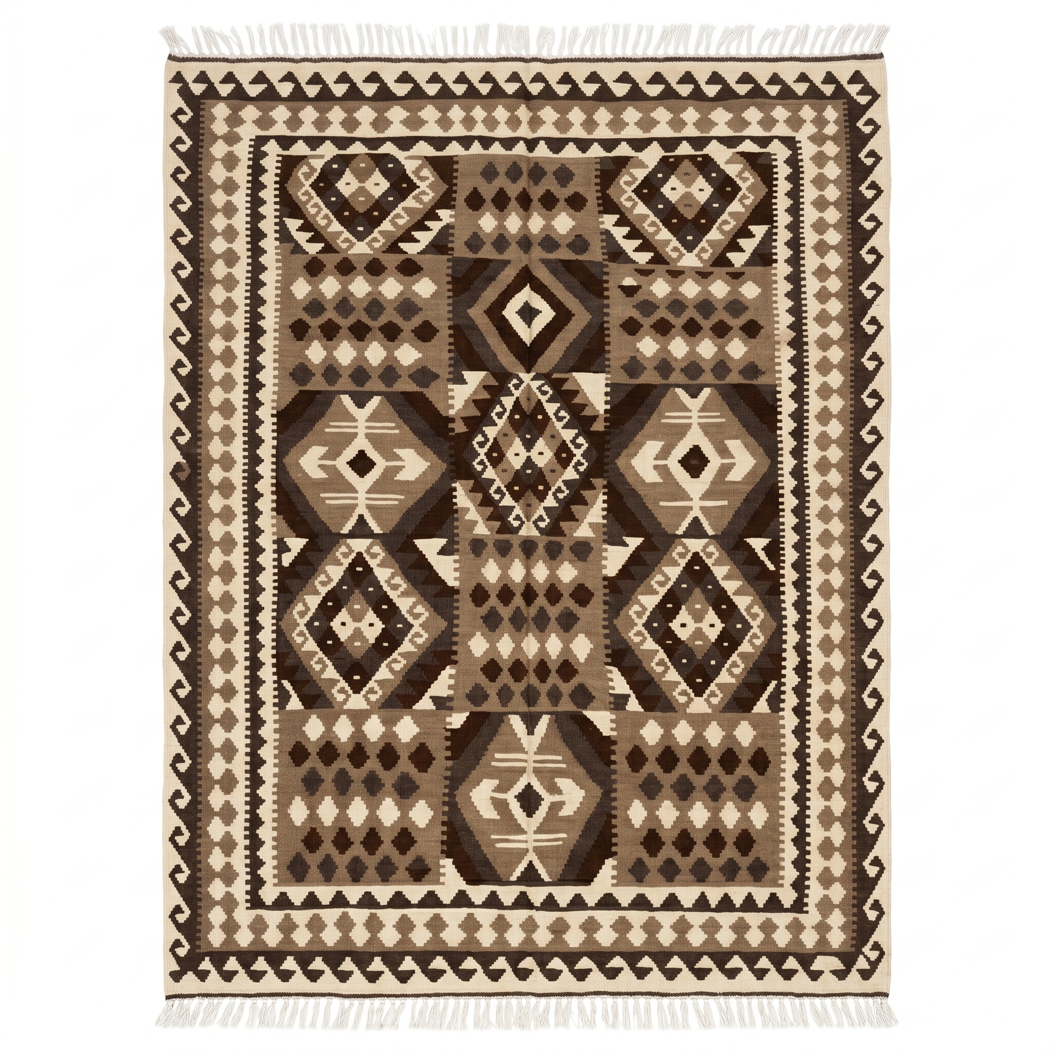 Handmade Afghan Chobi Kilim Rug 294x198 cm KAS#765