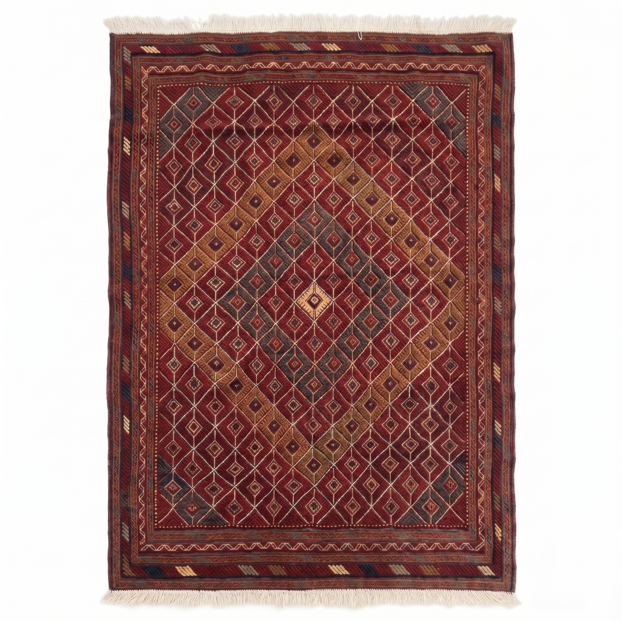 Handmade Afghan Tribal Meshwani Rug 177x162 cm KAS#769