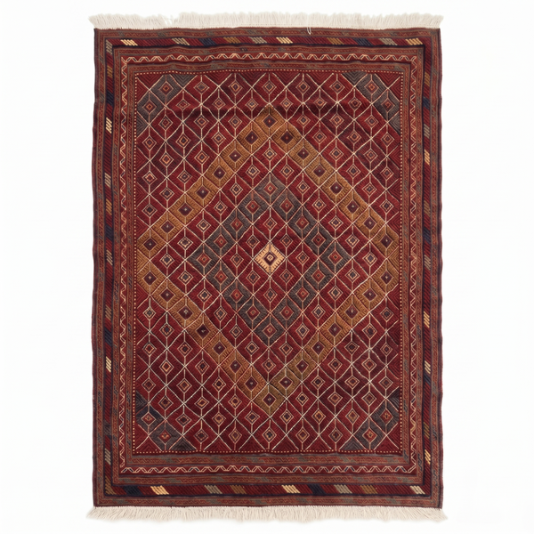 Handmade Afghan Tribal Meshwani Rug 177x162 cm KAS#769