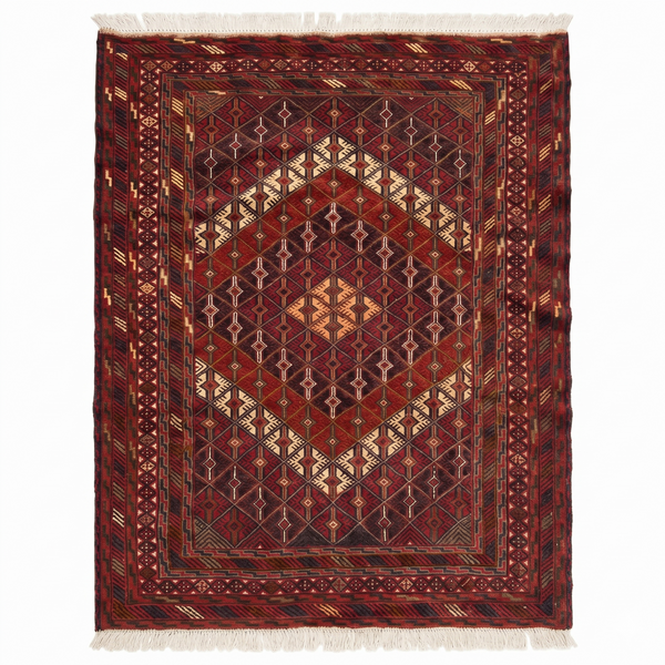 Handmade Afghan Tribal Meshwani Rug 195x145 cm KAS#770