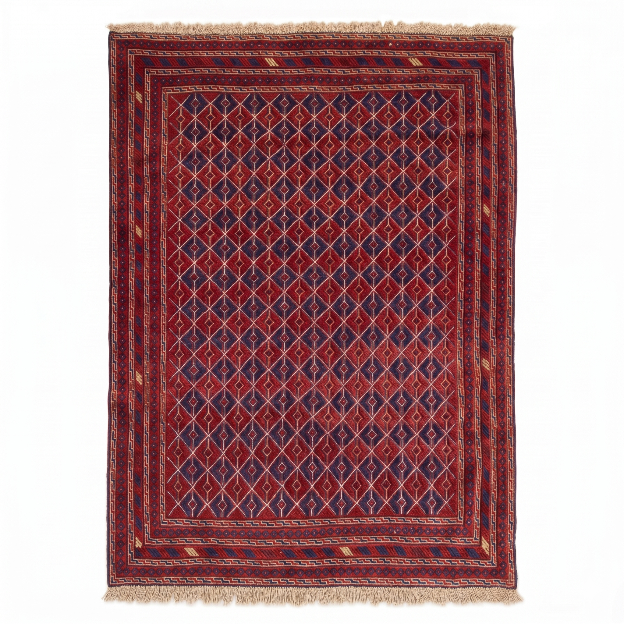 Handmade Afghan Tribal Meshwani Rug 185x160 cm KAS#772