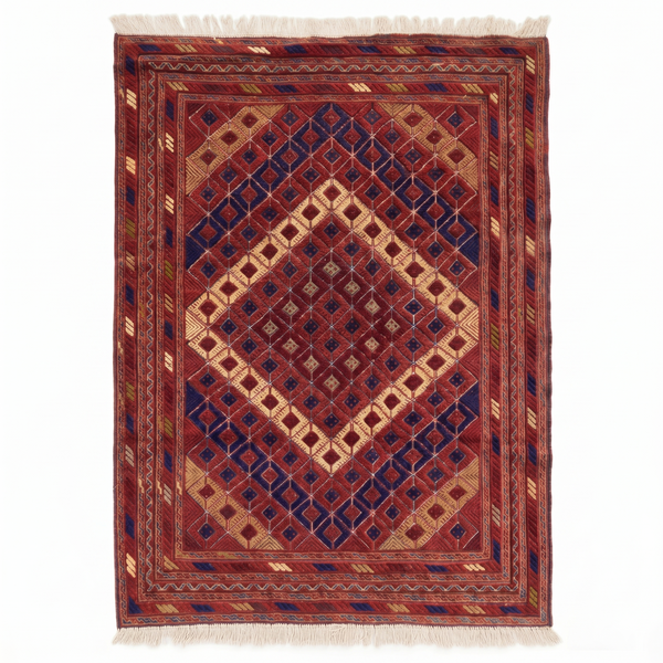 Handmade Afghan Tribal Meshwani Rug 200x158 cm KAS#773