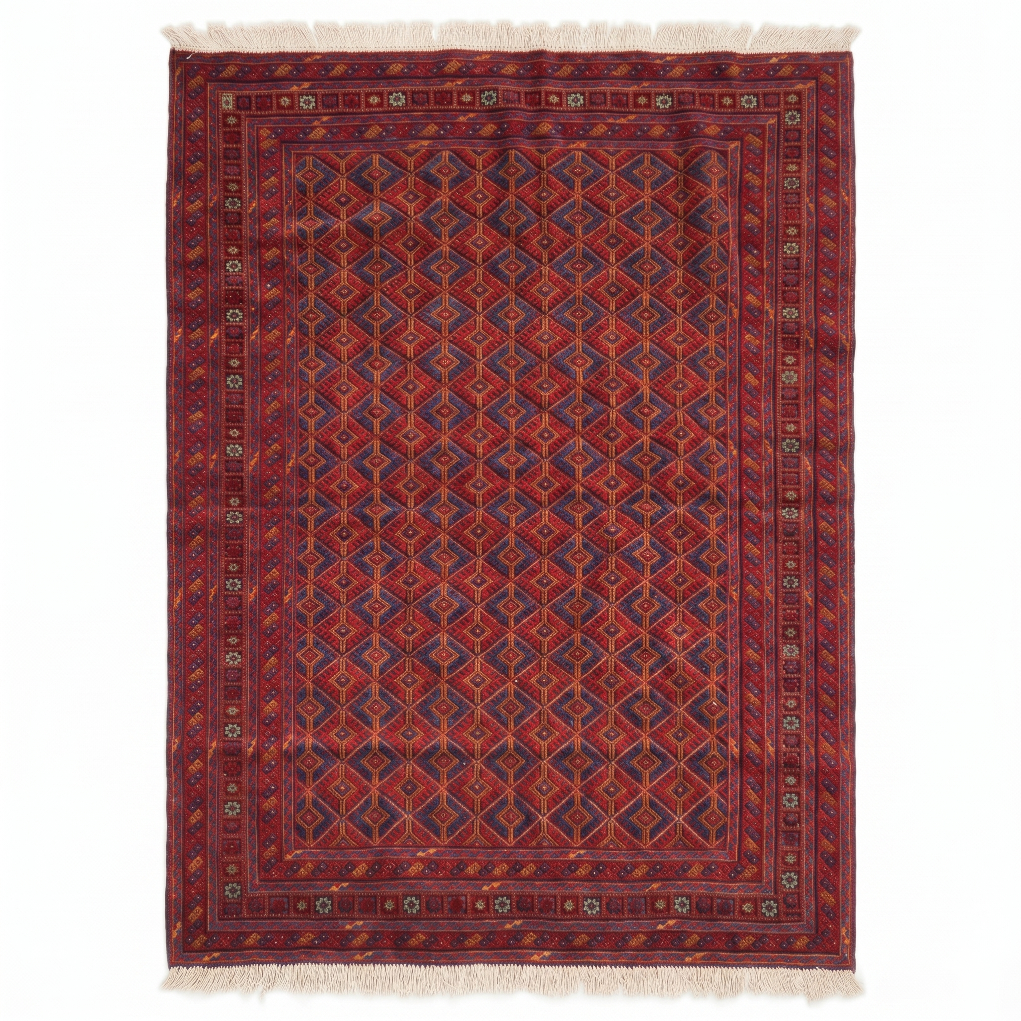 Handmade Afghan Tribal Meshwani Rug 204x152 cm KAS#775