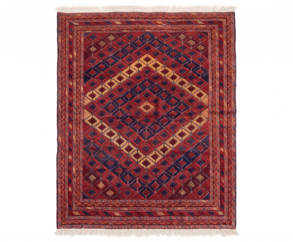 Handmade Afghan Tribal Meshwani Rug 190x158 cm KAS#776