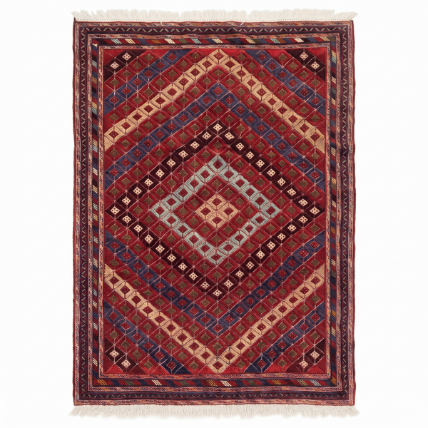 Handmade Afghan Tribal Meshwani Rug 211x158 cm KAS#778
