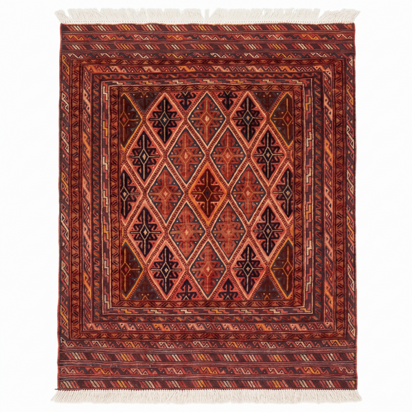 Handmade Afghan Tribal Meshwani Rug 147x107 cm KAS#779