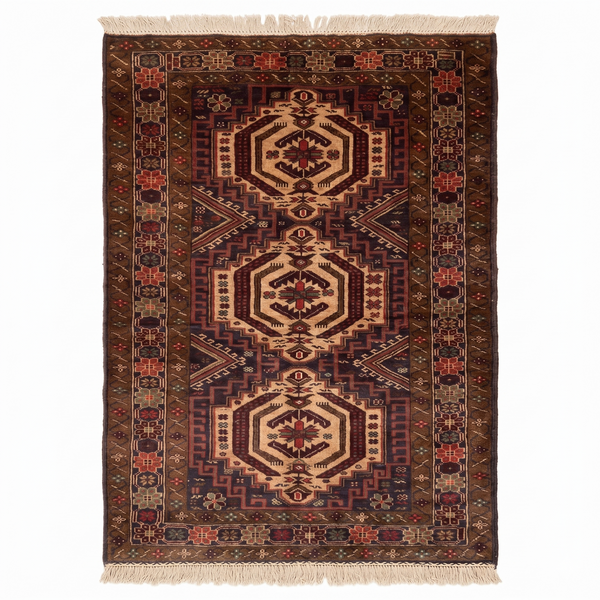 Handmade Afghan Balochi Rug 210x118 cm KAS#790
