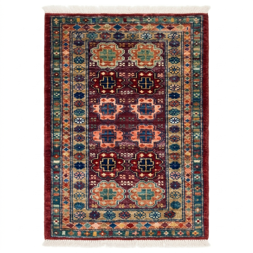 Handmade Afghan Chobi Rug 96x63 cm KAS#798