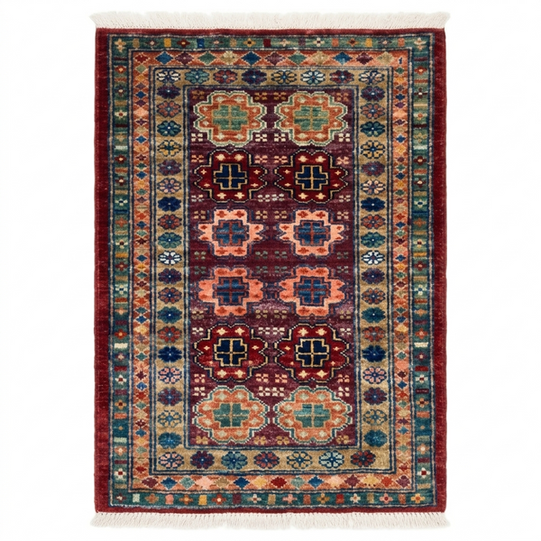 Handmade Afghan Chobi Rug 96x63 cm KAS#798