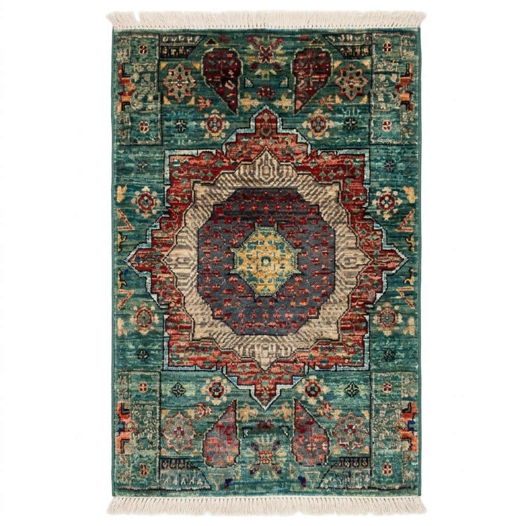 Handmade Afghan Chobi Rug 91x56 cm KAS#801