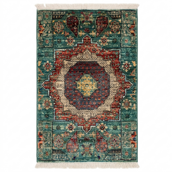 Handmade Afghan Chobi Rug 91x56 cm KAS#801