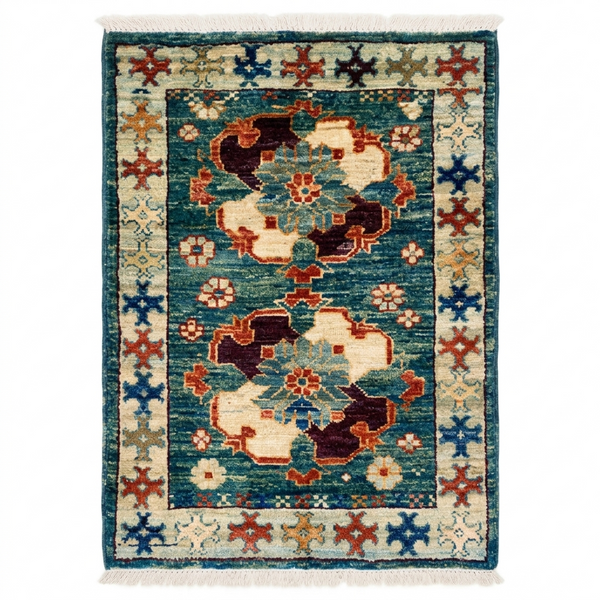 Handmade Afghan Chobi Rug 87x59 cm KAS#802