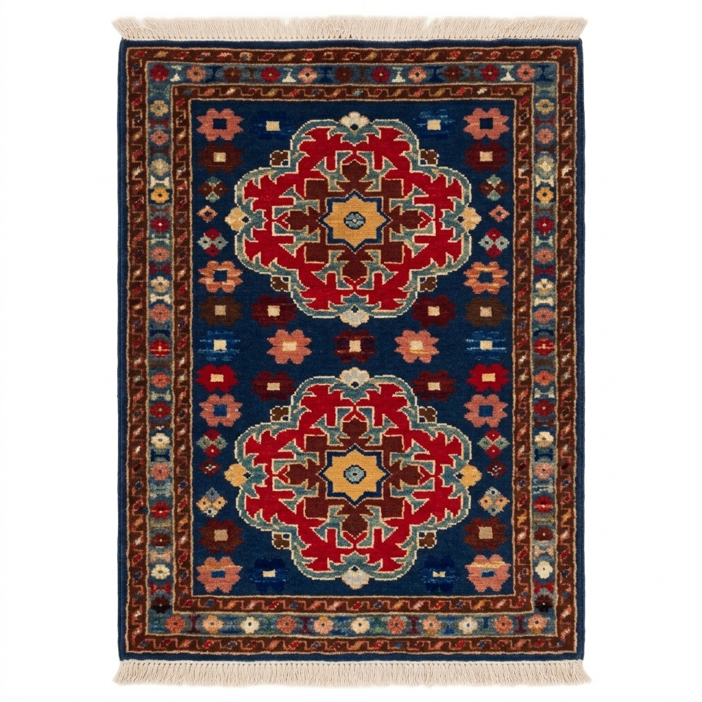 Handmade Afghan Chobi Rug 89x61 cm KAS#803