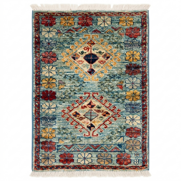 Handmade Afghan Chobi Rug 89x60 cm KAS#804