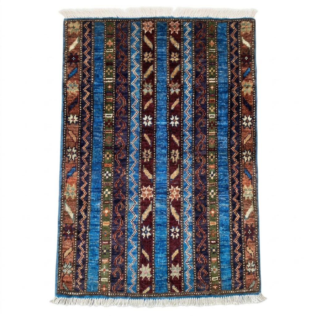Handmade Afghan Chobi Rug 93x60 cm KAS#805