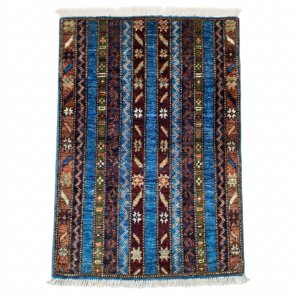 Handmade Afghan Chobi Rug 93x60 cm KAS#805
