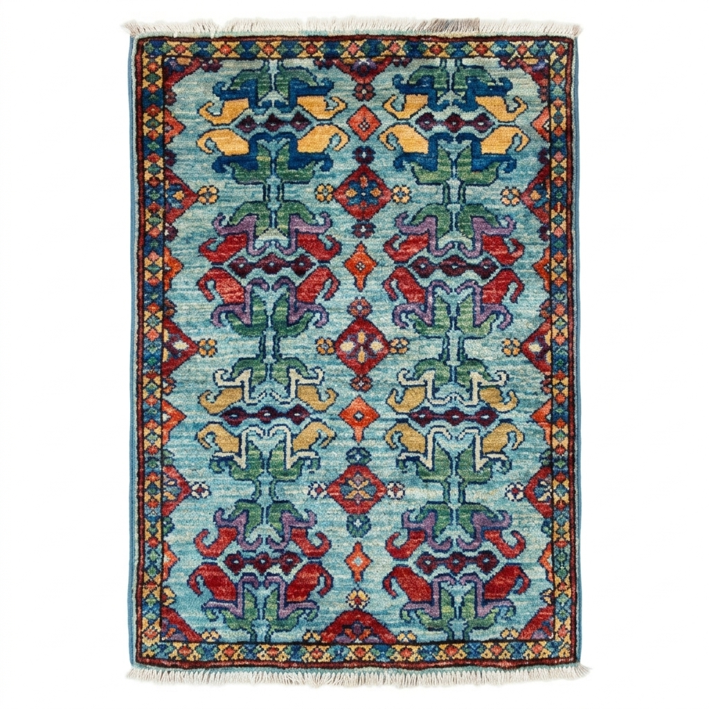 Handmade Afghan Chobi Rug 92x57 cm KAS#806