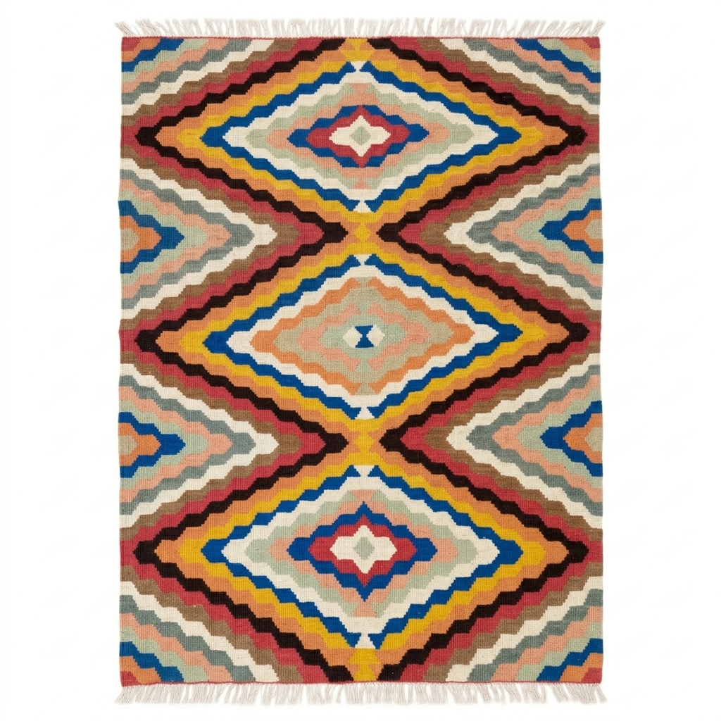 Handmade Afghan Chobi Kilim Rug 170x126 cm KAS#808